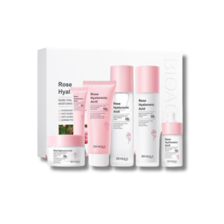 Kit Facial Bioaqua Rose Hyaluronic Acid
