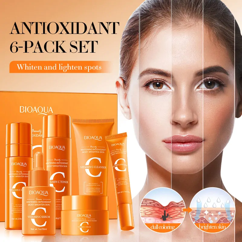 Kit Facial Blanqueador + Hidratante De Vitamina C Bioaqua - Image 2
